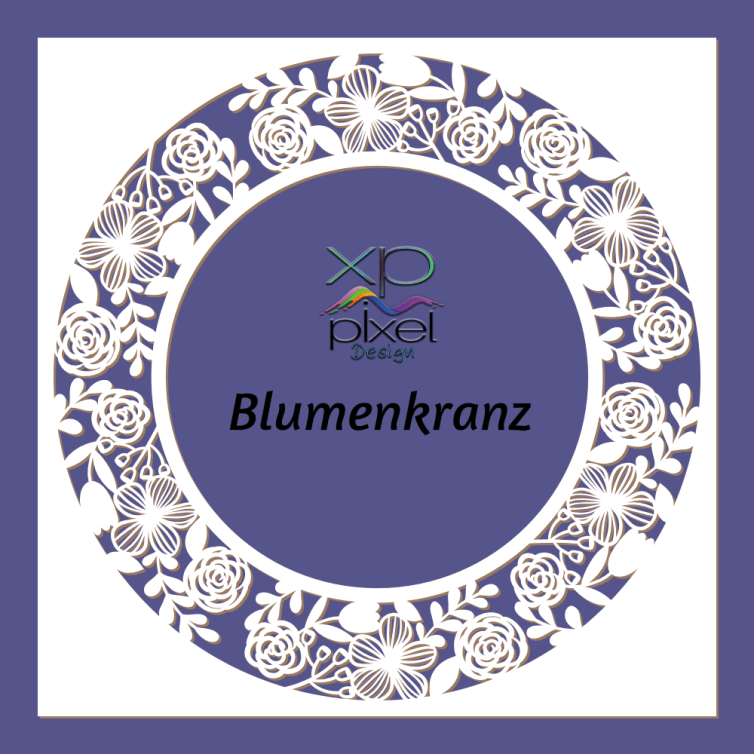Lasercut Datei „Blumenkranz“