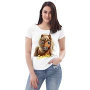 Enganliegendes Öko-T-Shirt für Damen
