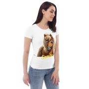 Enganliegendes Öko-T-Shirt für Damen