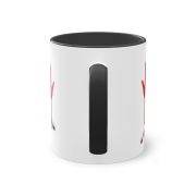 Zweifarbiger Kaffee Becher „Hände“