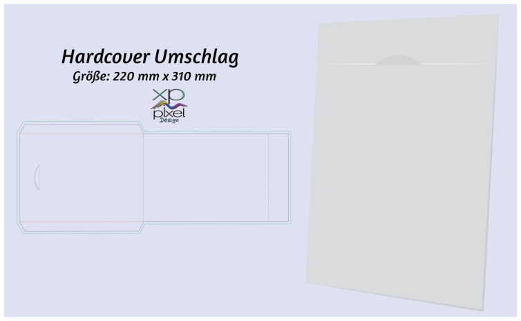 Lasercut Datei Hardcover-Umschlag