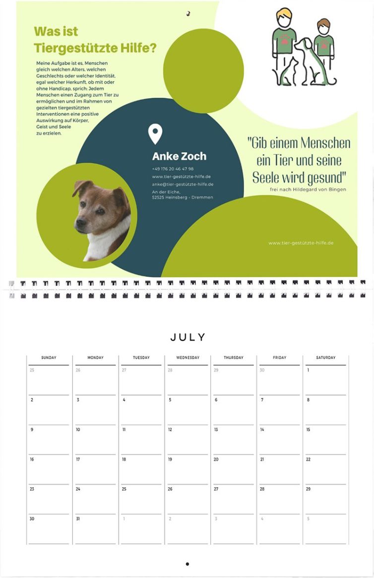 erstelle deinen Kalender