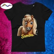 Enganliegendes Öko-T-Shirt für Damen