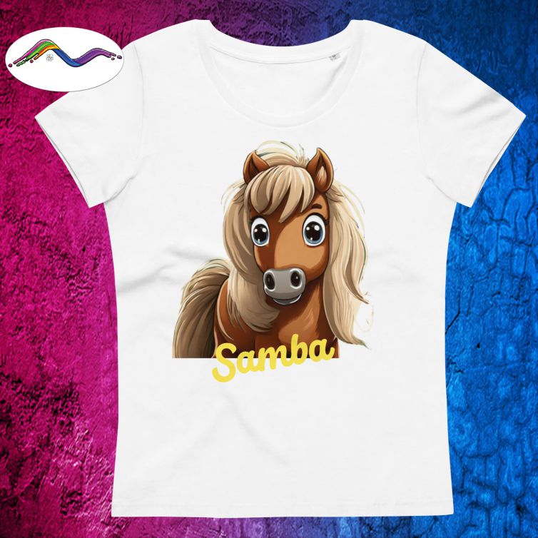 Enganliegendes Öko-T-Shirt für Damen